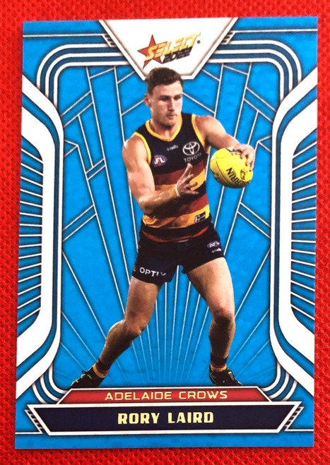 2022 AFL Select RORY LAIRD Adelaide Crows Fractured Acid-Blue Card