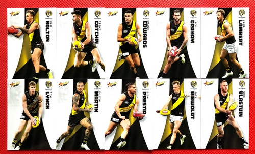 2022 AFL SELECT FOOTY STARS RICHMOND TIGERS BASE TEAM SET