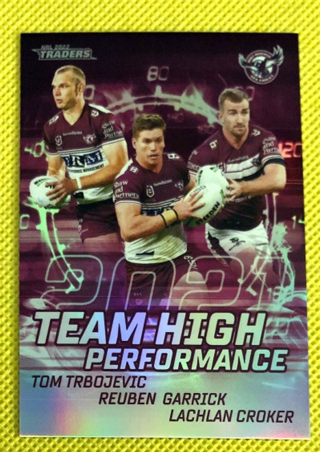 2022 NRL TRADERS MANLY SEA-EAGLES HIGH PERFORMANCE CARD HPT 6/16