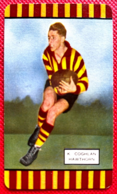 1954 Coles Card Hawthorn Hawks K COGHLAN