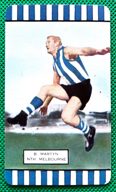 1954 Series 2 Coles Card North Melbourne Kangaroos B MARTYN