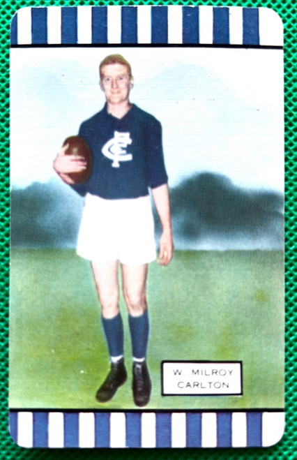 1954 Series 2 Coles Card Carlton Blues W MILROY