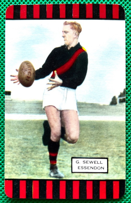 1954 Series 2 Coles Card Essendon Bombers G SEWELL