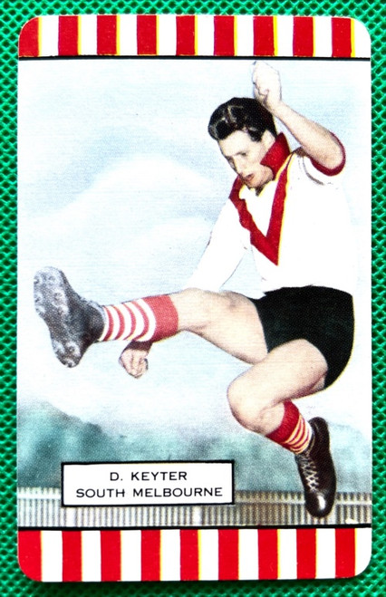 1954 Series 2 Coles Card South Melbourne Swans D KEYTER