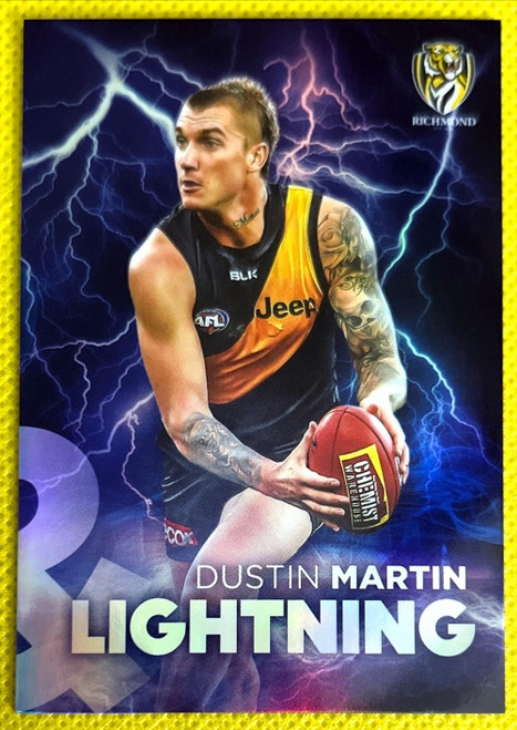 2016 AFL Select DUSTIN MARTIN RICHMOND TIGERS Thunder & LIGHTNING Card