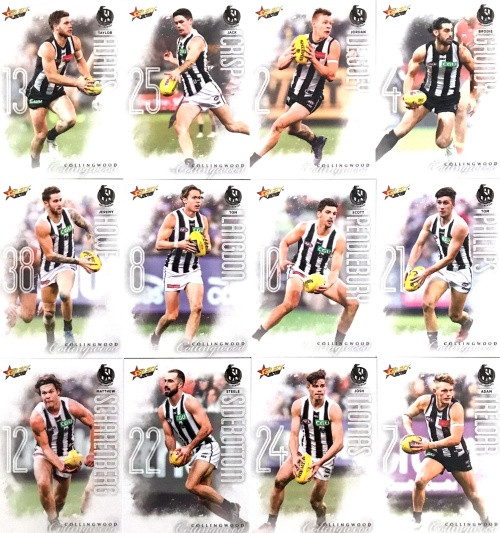 2020 AFL Footy Stars Collingwood Magpies Base Team Set