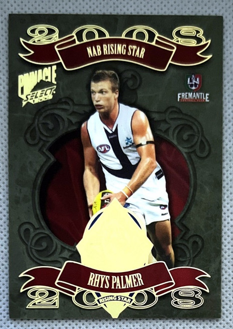 2009 AFL Pinnacle Series GARY ABLETT RHYS PALMER Fremantle Dockers Rising Star Medallist Card