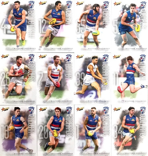 2020 AFL Footy Stars Western Bulldogs Base Team Set