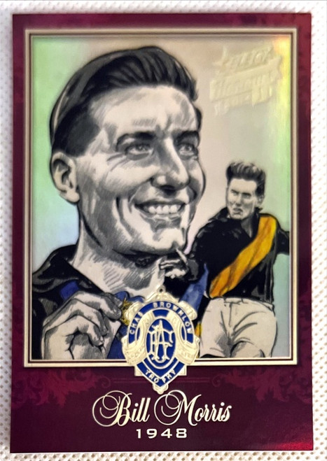 2014 AFL BILL MORRIS Richmond Tigers Honours Series 1 Brownlow Medallist Sketch Card BSK8