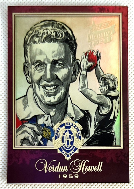 2014 AFL VERDUN HOWELL St Kilda Saints Honours Series 1 Brownlow Medallist Sketch Card BSK19