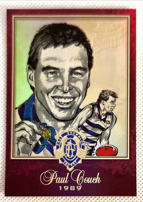 2014 AFL PAUL COUCH Geelong Cats  Honours Series 1 Brownlow Medallist Sketch Card BSK36