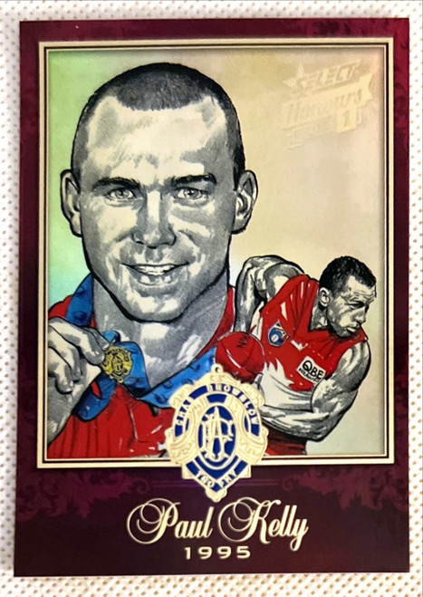 2014 AFL PAUL KELLY Sydney Swans Honours Series 1 Brownlow Medallist Sketch Card BSK40