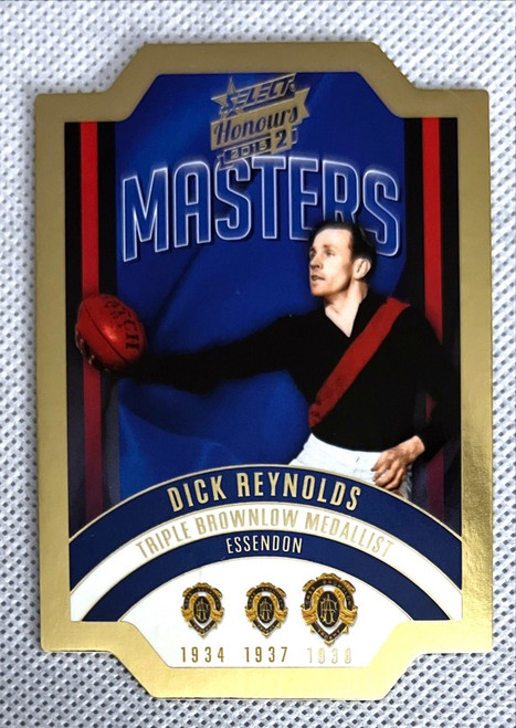 AFL HONOURS SERIES 2 DICK REYNOLDS ESSENDON BOMBERS TRIPLE BROWNLOW MEDALLIST MBM22