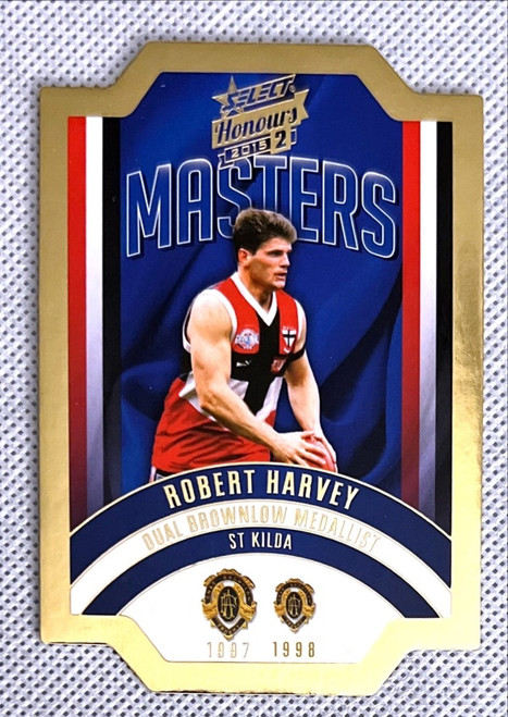 AFL HONOURS SERIES 2 ROBERT HARVEY ST KILDA SAINTS DUAL BROWNLOW MEDALLIST MBM29