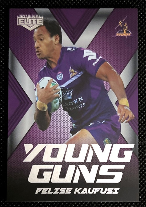 2015 NRL ELITE FELISE KAUFUSI MELBOURNE STROM  YOUNG GUNS CARD