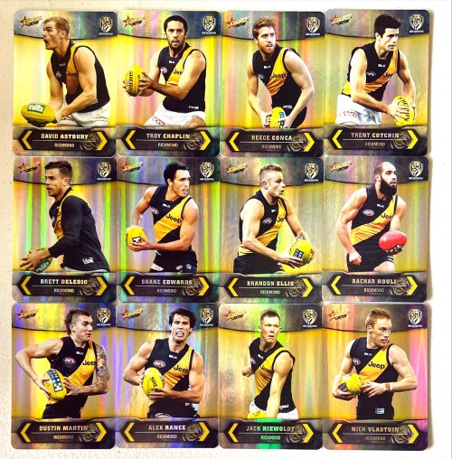 2015 AFL Champions RICHMOND TIGERS Parallel Team Set