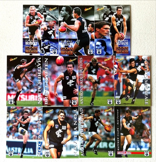 1995 AFL Select Series 2 CARLTON BLUES Base Team Set