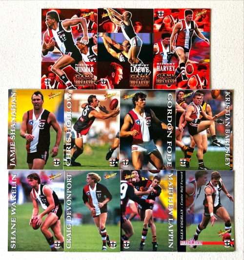 1995 AFL Select Series 2 ST KILDA SAINTS Base Team Set