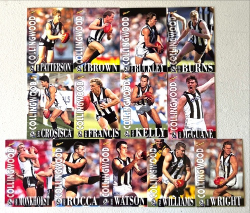 1996 AFL Select Series 1 COLLINGWOOD MAGPIES Base Team Set