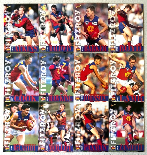 1996 AFL Select Series 1 FITZROY LIONS Base Team Set