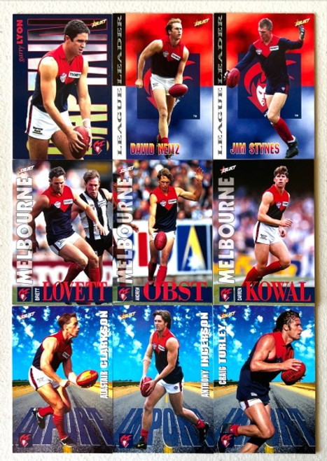 1996 AFL Select Series 2 MELBOURNE DEMONS Base Team Set