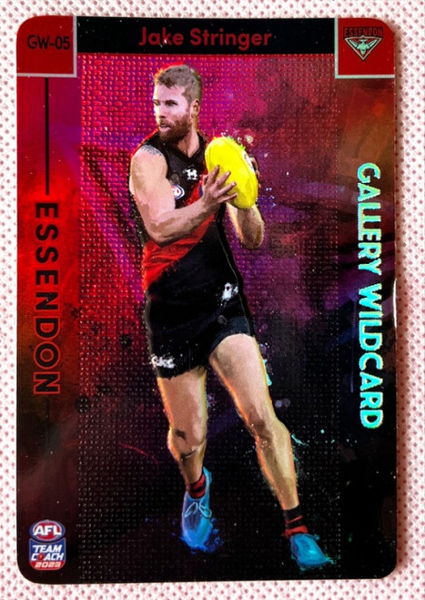 2023 AFL Teamcoach JAKE STRINGER Essendon Bombers Gallery Wild Card