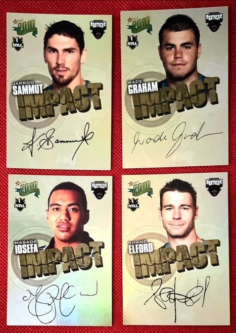 2010 NRL SELECT PENRITH PANTHERS  IMPACT FOIL SIGNATUTRE  TEAM SET