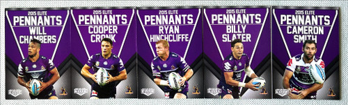 2015 NRL ELITE MELBOURNE STORM PENNANTS TEAM SET