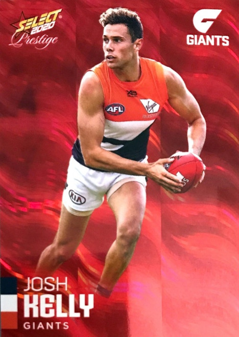 2020 AFL Footy Stars Prestige Greater Western Sydney Giants Red Parallel Card JOSH KELLY