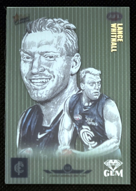 2007 AFL SELECT CHAMPIONS LANCE WHITNALL CARLTON BLUES GEM CARD