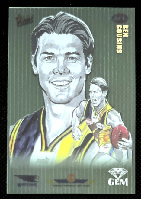 2007 AFL SELECT CHAMPIONS BEN COUSINS WEST COAST EAGLES GEM CARD