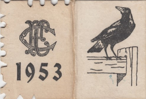 1953 PREMIERSHIP SEASON COLLINGWOOD MEMBERSHIP TICKET