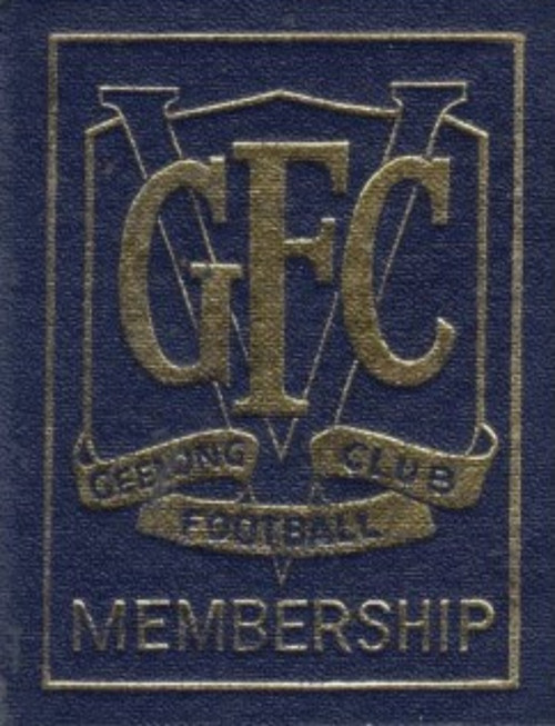 1958 GEELONG CATS MEMBERSHIP TICKET