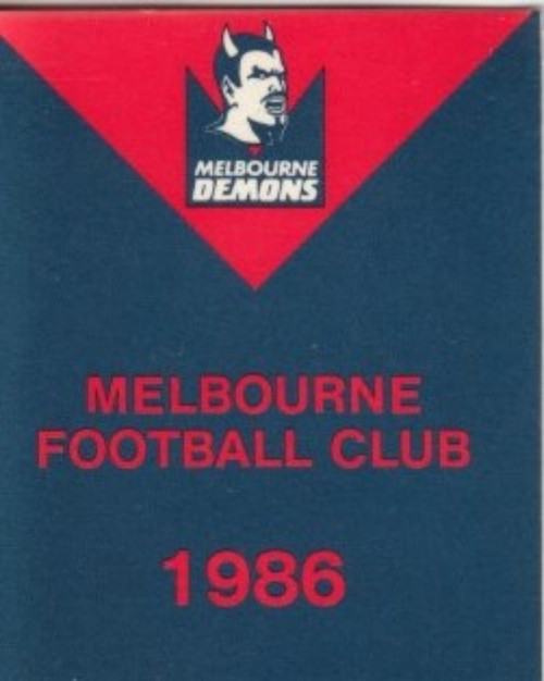 1986 MELBOURNE DEMONS MEMBERSHIP TICKET