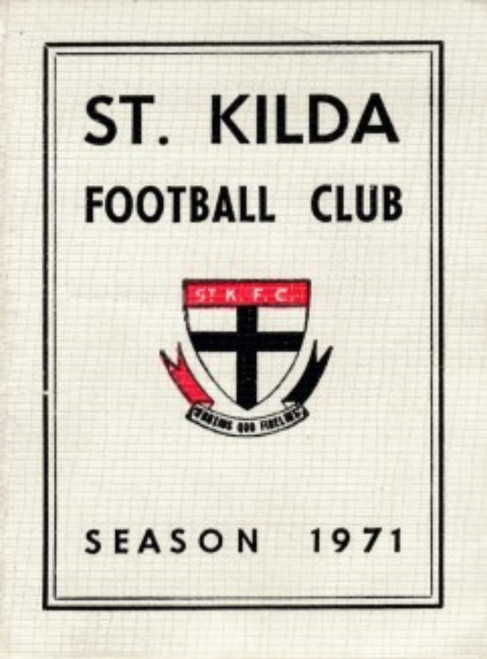 1971 ST KILDA SAINTS MEMBERSHIP TICKET