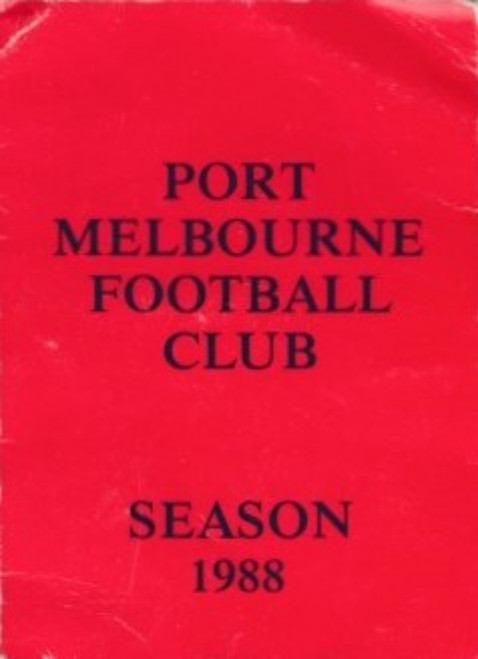 1988 PORT MELBOUIRNE FOOTBALL CLUB MEMBERSHIP TICKET