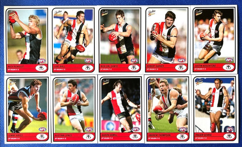 2005 AFL TRADITION ST KILDA SAINTS COMMON TEAM SET