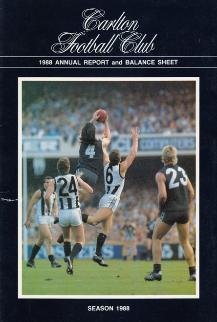 1988 CARLTON FOOTBALL CLUB ANNUAL REPORT