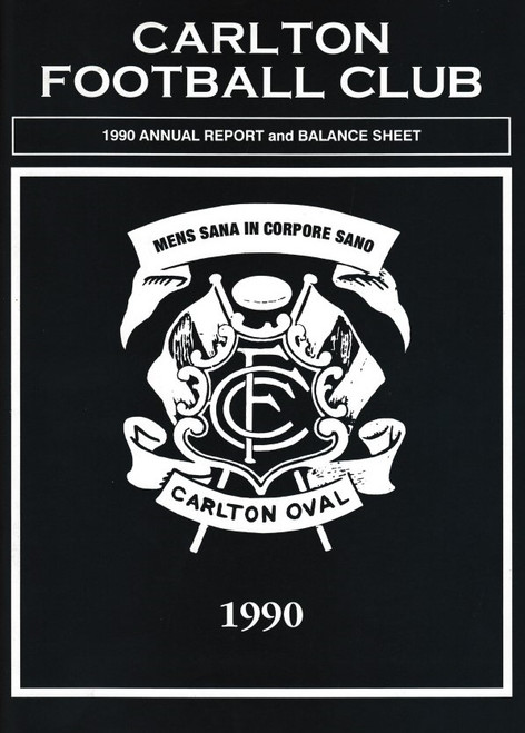 1990 CARLTON FOOTBALL CLUB ANNUAL REPORT