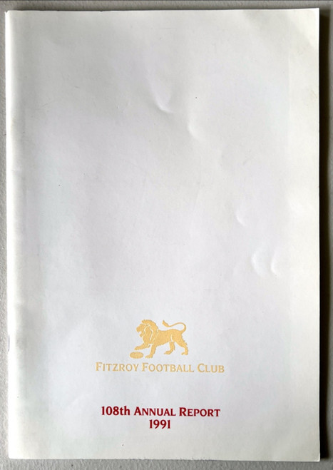 1991 FITZROY F.C. ANNUAL REPORT & BALANCE SHEET