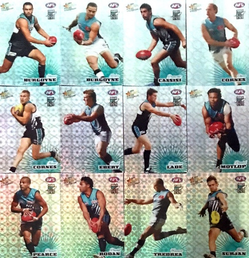 2008 AFL CHAMPIONS SERIES PORT ADELAIDE POWER PARALLEL TEAM SET