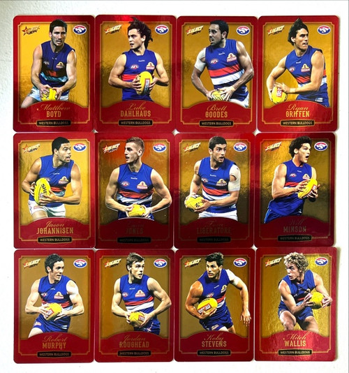 2014 AFL CHAMPIONS WESTERN BULLDOGS PARALLEL TEAM SET