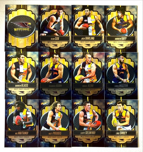 2013 AFL CHAMPIONS WEST COAST EAGLES PARALLEL TEAM SET