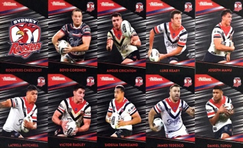 2020 NRL Traders SYDNEY ROOSTERS Parallel Team Set
