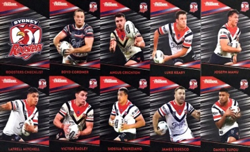 2020 NRL Traders SYDNEY ROOSTERS Parallel Team Set