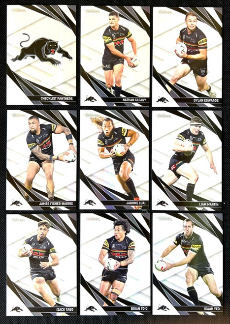 2024 NRL TRADERS TITANIUM PENRITH PANTHERS PEARL PARALLEL TEAM SET