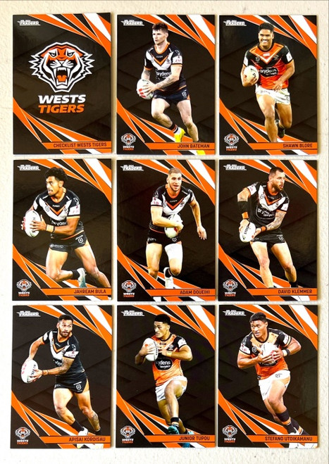 2024 NRL TRADERS TITANIUM WESTS TIGERS TEAM SET