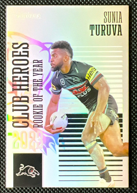 2024 NRL TRADERS TITANIUM SUNIA TURUVA PENRITH PANTHERS CLUB HEROES CARD