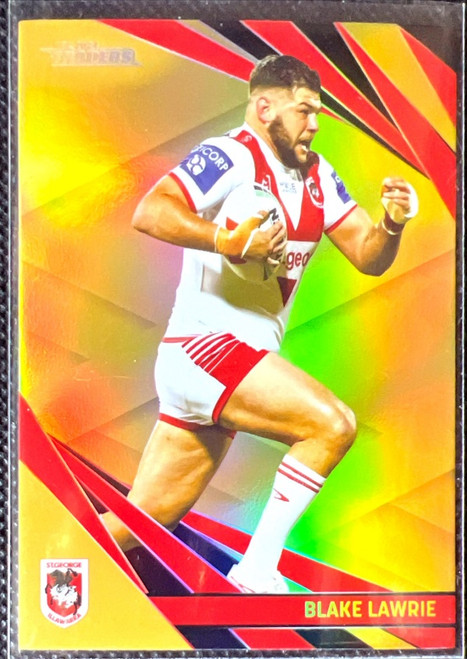 2024 NRL TRADERS TITANIUM BLAKE LAWRIE SAINT GEORGE DRAGONS GOLD SPECIAL CARD GS122