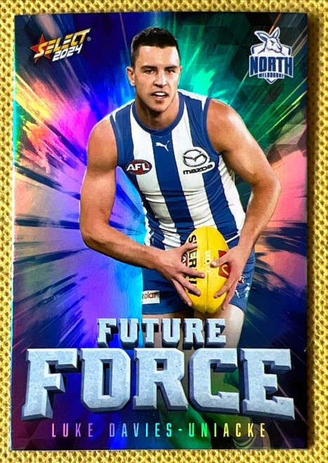2024 AFL FOOTY STARS LUKE DAVIES-UNIAKE NORTH MELBOURNE KANGAROOS FUTURE FORCE CARD FF56